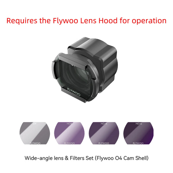 FLYWOO O4 Lite Wide-Angle Lens 155° FOV Wide Field View For DJI O3/O4 O4 PRO Camera Frame FPV Quadcopter Drone Accessory