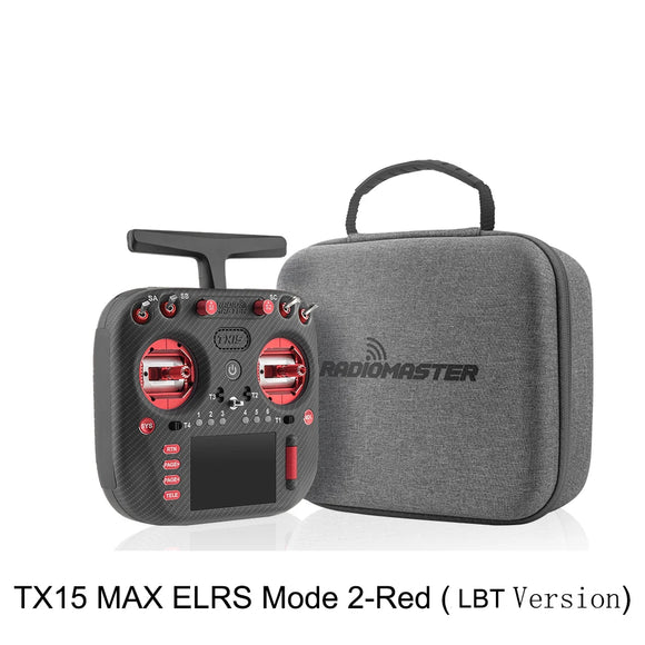 Radiomaster TX15 Max 3.5inch IPS Touchscreen Radio Controller ExpressLRS With AG02 CNC Hall Gimbal Built-in Gyro Microphone
