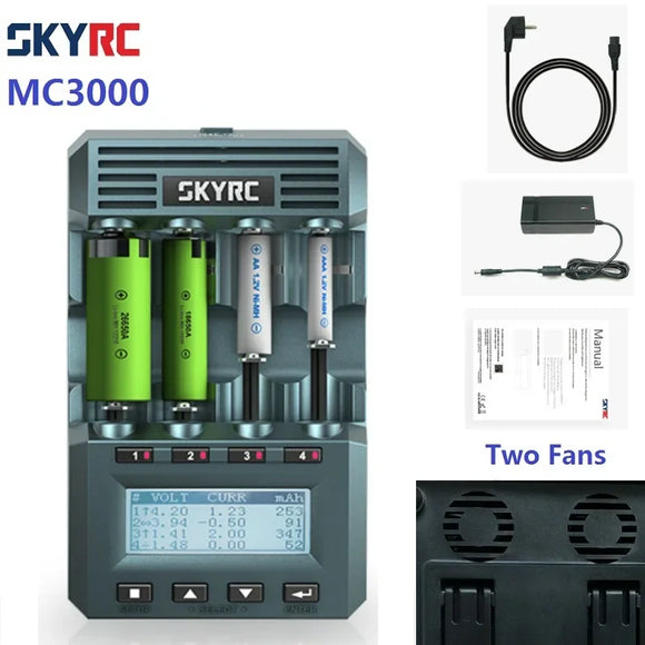 SKYRC MC3000 Bluetooth Cylindrical Battery Charger With Headset By Phone For Ni-MH Nickel-Nickel-Zinc Battery