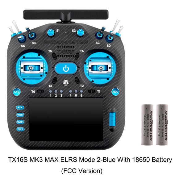 RadioMaster TX16S MK3 MAX 2.4GHz 900MHz AG02 CNC Hall Gimbal 5 inch IPS Touchscreen EdgeTX ExpressLRS Radio Controller