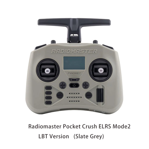 Radiomaster Pocket Crush 2.4GHz ELRS Hall Gimbal Transmitter Remote Control Portable Lightweight Foldable Antenna