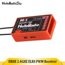 HelloRadio HR8E ELRS 2.4G 9-Channel PWM Power Supply DC 4.5-7.4 V Receiver Dual Antenna Fixed Wing Model RC Boat Universal-1
