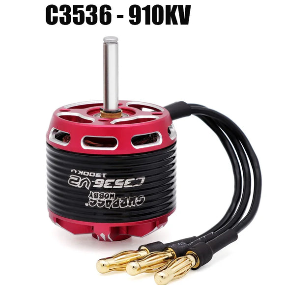 SURPASS HOBBY Motor sin escobillas 2-5S C3530 C3536 C3542 C3548 V2 para aviones RC, multicópteros y motores outrunner sin escobillas