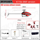 Wltoys XK K110s RC Helicopter BNF 2.4G 6CH 3D 6G System Brushless Motor RC Quadcopter Remote Control Drone Toys For Kids Gifts