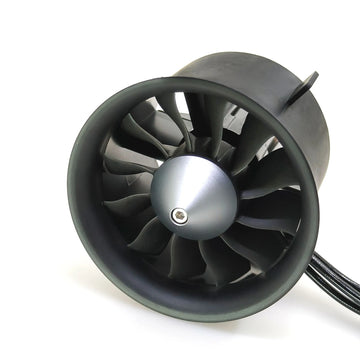 QX-MOTOR 70mm 12Blade Ducted Fan EDF with 6S Brushless Motor use 100A ESC Suitable for Jet Helicopter Drone Fixed-wing Parts - 0