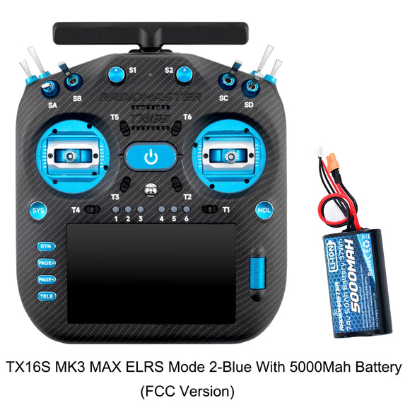 RadioMaster TX16S MK3 MAX 2.4GHz 900MHz AG02 CNC Hall Gimbal 5 inch IPS Touchscreen EdgeTX ExpressLRS Radio Controller