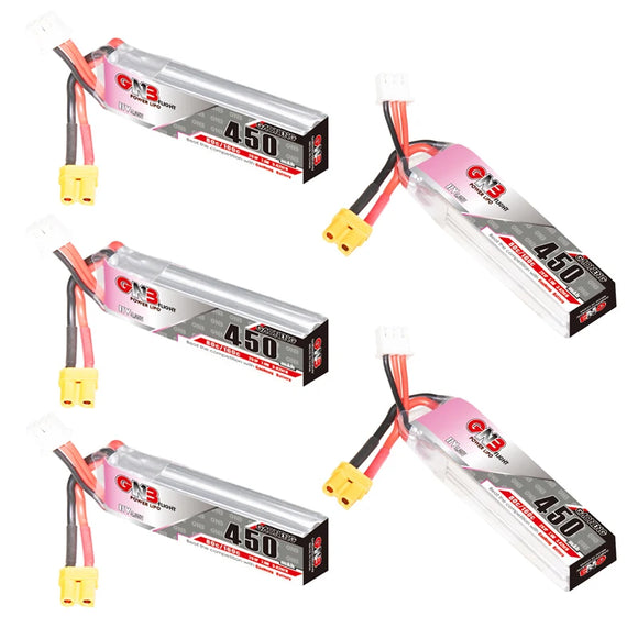 GNB 2S 7.6V 450mAh 80C/160C HV Lipo Battery With XT30 For Racing Drone FPV Quadcopter Helicopter Parts 7.6V Battery