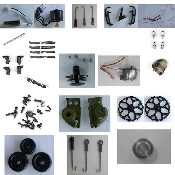 XKS K170 WLtoys RC Helicopte Plane Spare Parts Motor/Circuit board/Servo/Tail Blades/Screw/Shell/Propeller/Receiver image 1