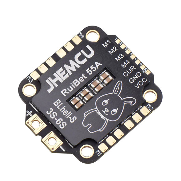 JHEMCU RuiBet 45A/55A ESC Bluejay Dshot600 4in1 Brushless ESC 3-6S 30.5X30.5 M4 for RC FPV Freestyle Flight Controller Drone