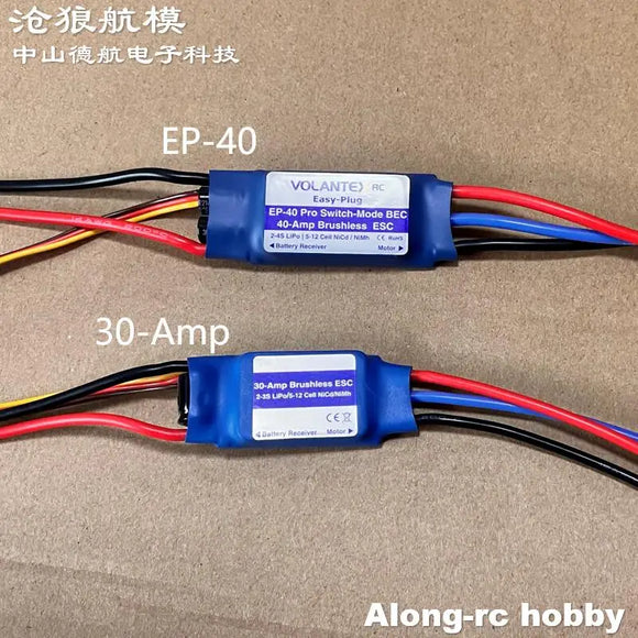 Volantexrc Volantexrc EP-40 Pro Switch-Model BEC 40A 2-4S 40Amp 30A 2-3S Brushless ESC For RC Plane Airplane DIY Models 75903 742-7 Glider - ESC at ZoneFPV