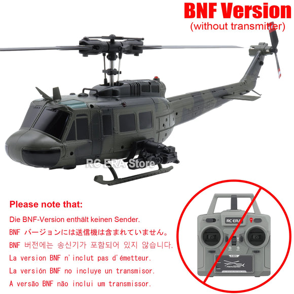 RC ERA C032 UH1 Huey Weathered Marine 6ch RC Helicopter with Optical Flow TOF Auto Stabilized Remote Control Hobby Toys for Boy