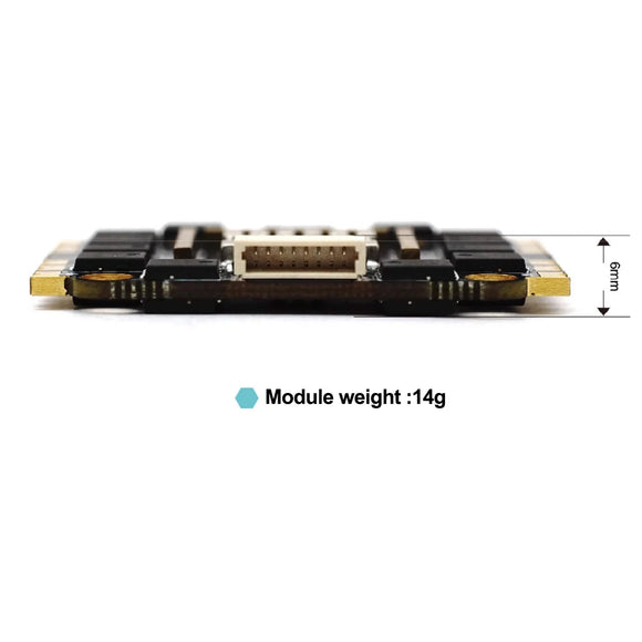 MicoAir 55A AM32 4N1 ESC 2-6S 32-bit FPV Traverser ESC Support PWM/DShot300 signals Inside/outside 2oz copper strip deflector