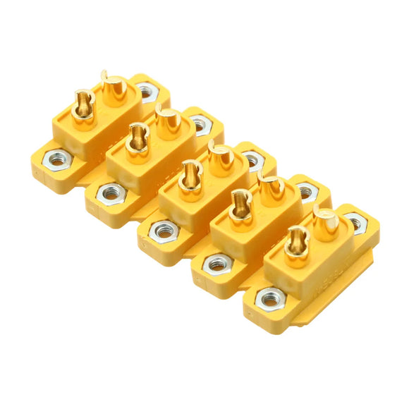 Amass XT60E-M XT60E XT60 Brass Gold Plated Male Plug Screws Mountable Connector For Racing FpV/ Multicopter Fixed Board DIY