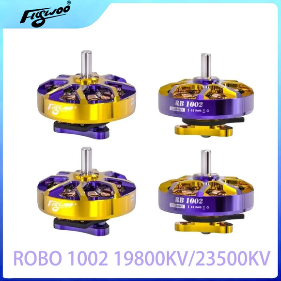 Flywoo ROBO 1002 FPV Motor Gold/Purple HighSpeed 19800KV/23500KV for Whoop Toothpick Drones Compact Size Racing Quadcopter Engin
