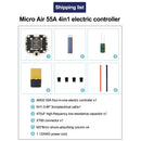 MicoAir 55A AM32 4N1 ESC 2-6S 32-bit FPV Traverser ESC Support PWM/DShot300 signals Inside/outside 2oz copper strip deflector-5