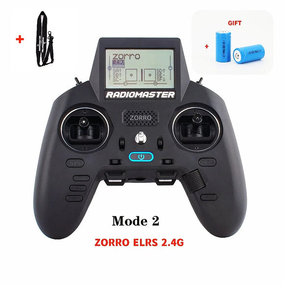 RadioMaster Zorro ELRS 2.4GHz RC Controller CC2500 JP4IN1 Radio Transmitter With Battery Hall Gimbal Remote Control Helicopter