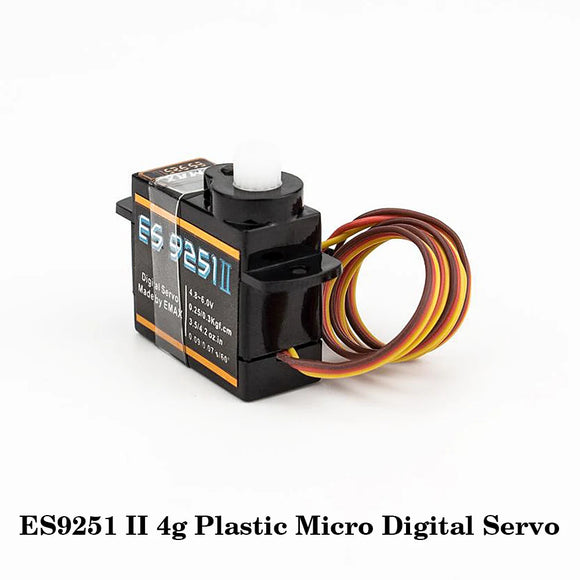 EMAX ES9251 II 4g Пластиковый микро сервопривод Digital / ES9051 4,3g Digital Мини сервопривод для модели RC