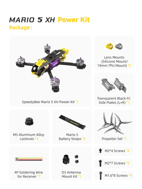 SpeedyBee Mario 5 DC/XH O4 Pro Drone  F405 V4 Flight Controller