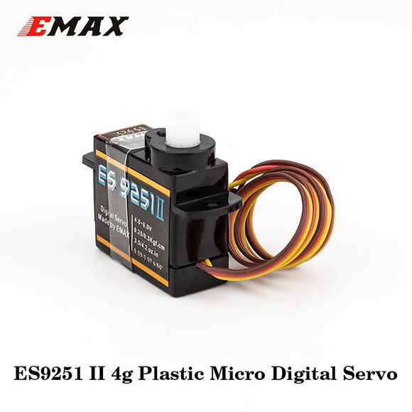 EMAX EMAX ES9251 II 4g Plastic Micro Digital Servo / ES9051 4.3g Digital Mini Servo For RC Model - Servo at ZoneFPV