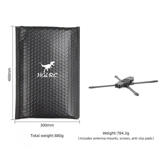 HGLRC MY15 Châssis en fibre de carbone FPV longue portée 15 pouces Empattement 635 mm pour drone de course quadricoptère RC