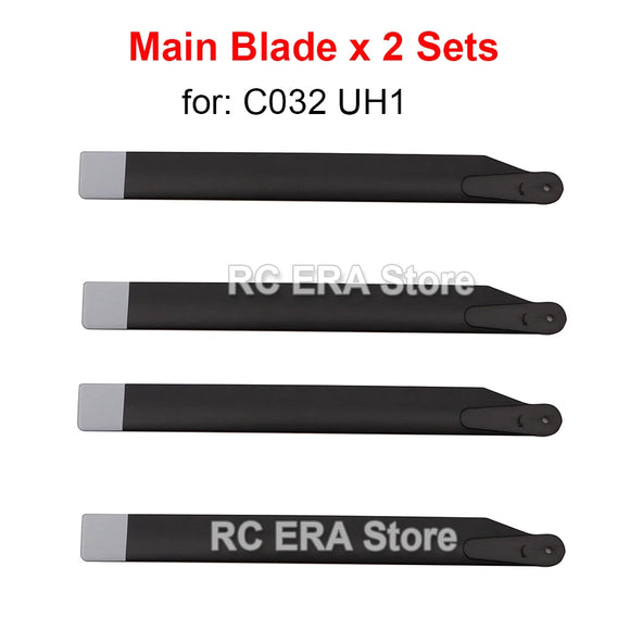 2 Sets RC ERA Main Rotor Blades for C032 UH1 Huey C138 Pro Bell206 C184 MD500 C186 C187 C189 C190 RC Helicopter Parts image 9