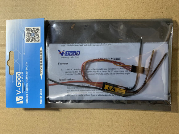 V-GOOD VGOOD Airplane32 Plus(New) 32Bits Brushless ESC 6A 15A 40A 60A 80A 100A 120A 150A BEC SBEC for RC Airplane Fixed-Wing