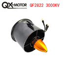 QX-Motor 6-Blatt Impeller 70MM EDF mit bürstenlosem Motor QF2822 3000KV FÜR FMS / Freewing ferngesteuerte Flugzeugmodellteile-6