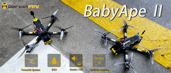 Newest DarwinFPV BabyApe II Freestyle 3.5inch FPV Racing Drone Analog/digital VTX Can Choose /F411 FC 30A ESC 1504 Motor