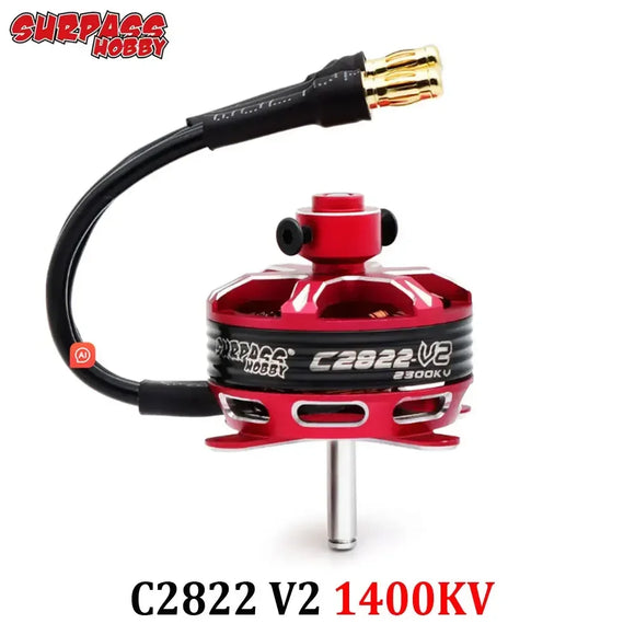 Moteur Brushless Outrunner Surpass Hobby C2822 2826 2830 2834 2838 V2 pour Quadricoptère Drone Avion Planeur Aile Fixe RC