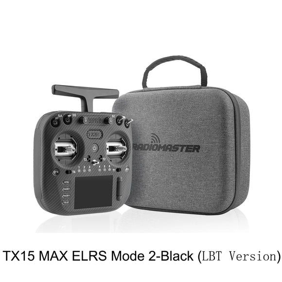 Radiomaster TX15 Max 3.5inch IPS Touchscreen Radio Controller ExpressLRS With AG02 CNC Hall Gimbal Built-in Gyro Microphone