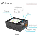 ToolkitRC M7 200W 10A DC Balance Charger Discharger for 1-6S Lipo Battery With Voltage Servo Checker ESC Tester Receiver LCD IPS-6