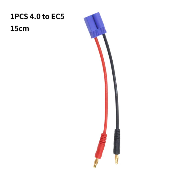 Brand New15cm Multi-Interface Charger Cable XT30/XT60/XT90/EC5/TRX/Dupont /JSTto 4mm Banana Plugs for Lipo Battery Silicone Wire