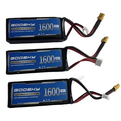 11.1V 1600mAh 30C Lipo Battery For GOOSKY E2 / E2 GPS UH-1Y RC Helicopter Original  Spare Parts Accessories