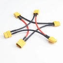 2Pcs XT60 Plug Connector Male/Female 14AWG 100mm Silicone Wire Battery Adapter Y Shape Rc Helicopter Connection Cable-4