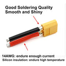 5 Pairs XT60 Plug Connector Female and Male with 14AWG 57MM Silicon Wire for RC Lipo Battery Cable Drone Car Boat-4