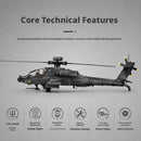RC ERA C170 AH-64D Apache Military RC Helicopter 1:48 6 Channel No Aileron Single Rotor Altitude Hold Stunt RC Airplane for Adul