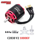 Moteur Brushless Outrunner Surpass Hobby C2822 2826 2830 2834 2838 V2 pour Quadricoptère Drone Avion Planeur Aile Fixe RC-24