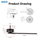 GEPRC SPEEDX2 2809 V1.1 Motor Brushless Black with 7/8 Inch MOZ7 RC FPV Racing Drone Multicopter Accessories-3