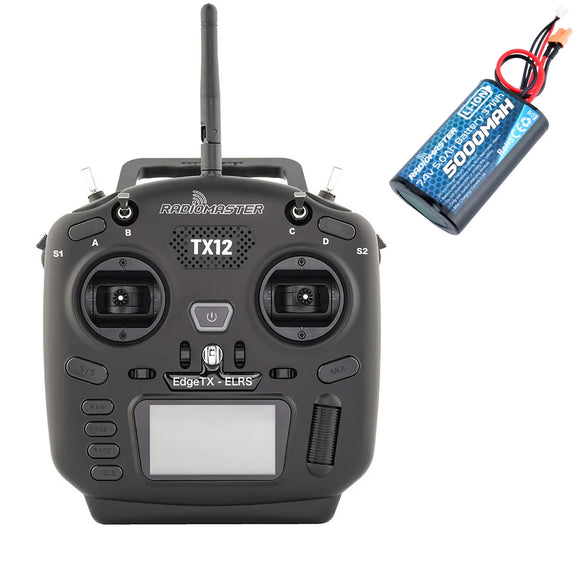 In Stock RadioMaster TX12 MKII MK2 Mark 2 Radio ELRS/CC2500 EdgeTX OpenTX 16CH Multi-Module Compatible Radio Control Transmitter