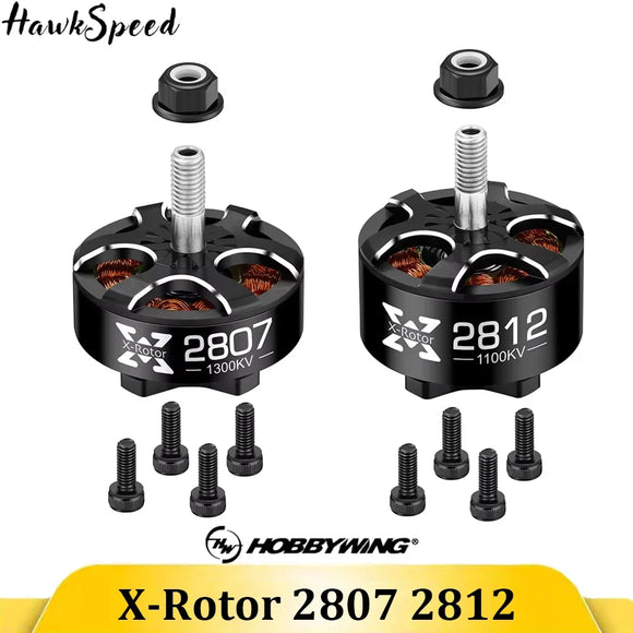 HOBBYWING Xrotor 2807/2812 900/1100/1300KV 4-6S 1500KV 4-5S / 1700KV 3-4S black Brushless Motors FPV racing drone Accessories