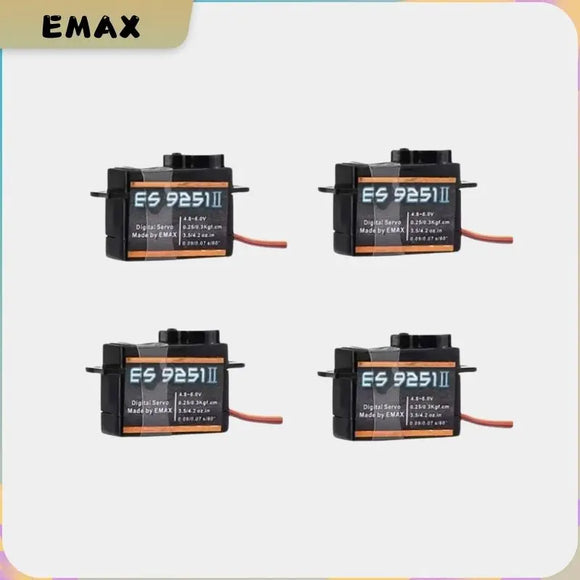 EMAX EMAX New ES9051 ES9251 4.3g/2.5G Digital Servo Motor Plastic Gear 0.8kg Torque for 3D F3P Airplanes - Servo at ZoneFPV
