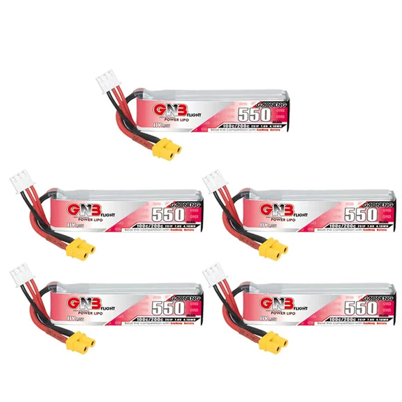 GNB HV 7.6V 550mAh 100C/200C Lipo Battery Tinyhawk For RC Helicopter Quadcopter FPV Racing Drone Spare Parts 2S Battery