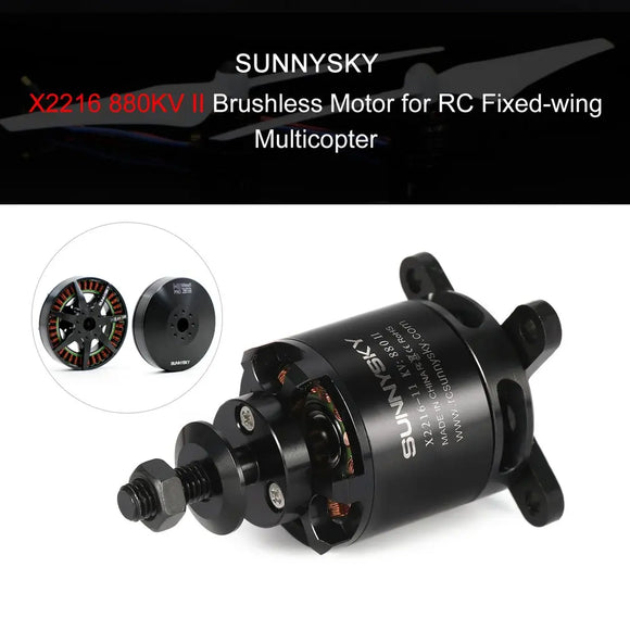 1 pezzo Motore brushless originale SUNNYSKY X2216 KV880/KV1100/KV1250/KV1400/2400KV (albero piatto) per aeromodelli ad ala fissa RC F3A 182