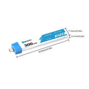 BETAFPV BT2.0 1S 300mAh Battery 3.8V 4.35V 30C/60C Lipo for Cetus FPV Googles Tiny Whoop Drone Meteor65-4