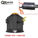 QX-MOTOR Ventola intubata da 70 mm a 12 pale EDF con motore brushless 6S, utilizza ESC da 100 A, adatta per jet, elicotteri, droni e parti ad ala fissa-13