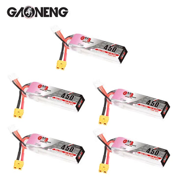 GNB 2S 7.6V 450mAh 80C/160C HV Lipo Battery With XT30 For Racing Drone FPV Quadcopter Helicopter Parts 7.6V Battery
