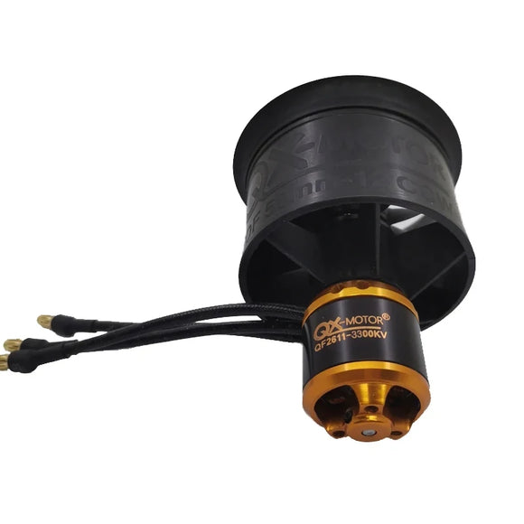 QX-MOTOR 50MM EDF QF2611 Brushless Motor 3300/4000/4600/5000KV CW/CCW 12-Blatt Impeller für 3-4S Lipo RC Flugzeugmodell