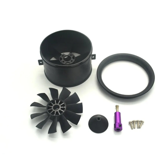 Dobofo Ventola elettrica intubata Storm EDF da 64 mm a 11 pale, accessori per motori a reazione per aeromodelli 3s 3900kv 3s/4s 3500kv