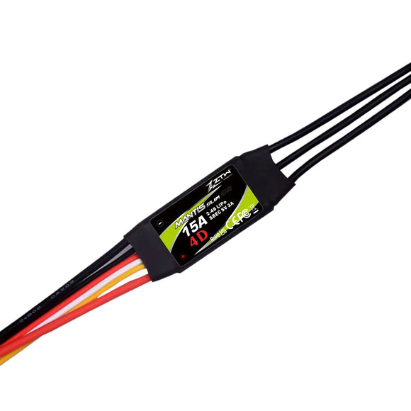 ZTW Mantis Slim G2 15A ESC 2-4S SBEC 5V/3A Bidirectional Speed Controller For RC Airplane Fixed-wing Indoor F3P 3D/4D Flying