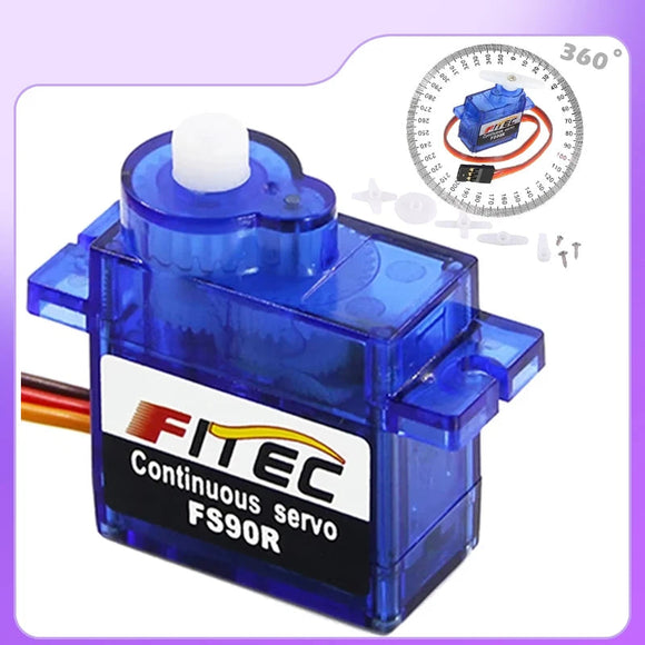 Feetech Feetech Mini FS90R Micro Servo 360 Degree Continuous Rotation RC Servo Motor 9g for Arduino Robotic Helicopter Airplane Boat DIY - Servo at ZoneFPV